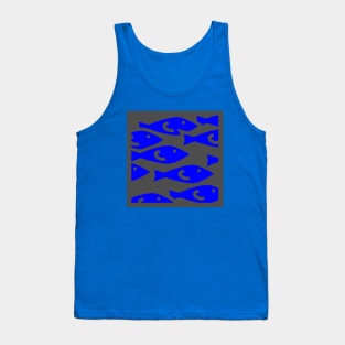 fish fiso blue Tank Top